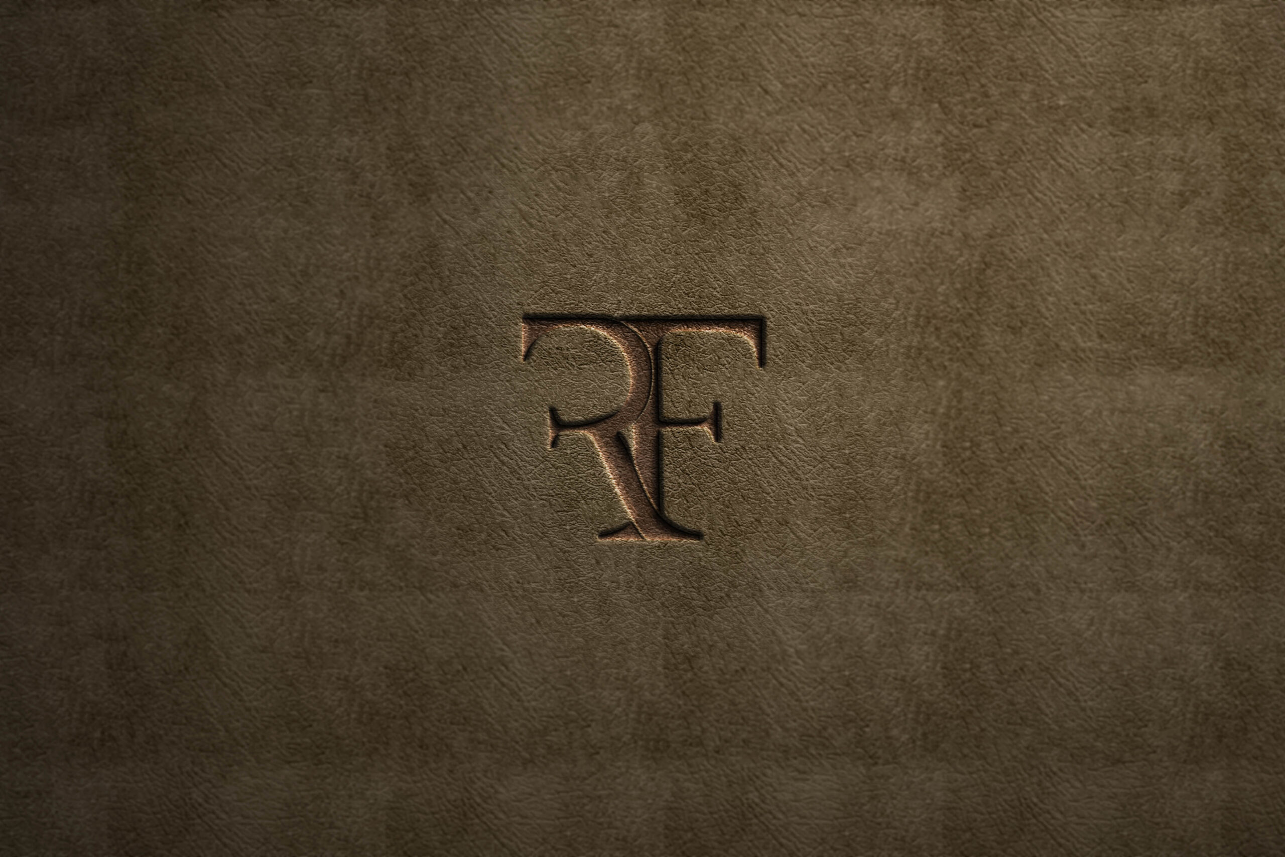 CT Photographer | Rob Faber Photography | MA Brand Photographer | RF Logo on brown leather surface.